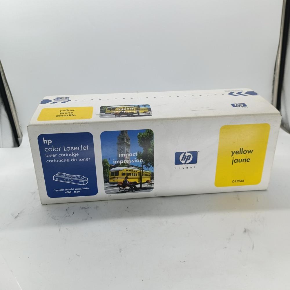 HP C4194A Yellow Toner Cartridge Color LaserJet 4500 4550 OEM New